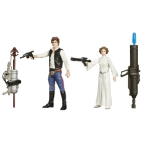 STAR WARS TFA 3.75IN Figure 2-Pack_Han Solo Princess Leia