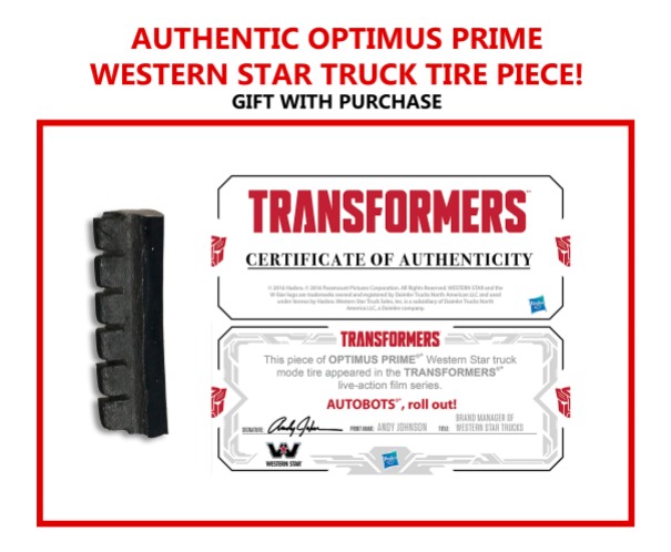 TRANSFORMERS THE LAST KNIGHT OP Figure_Gift With Purchase